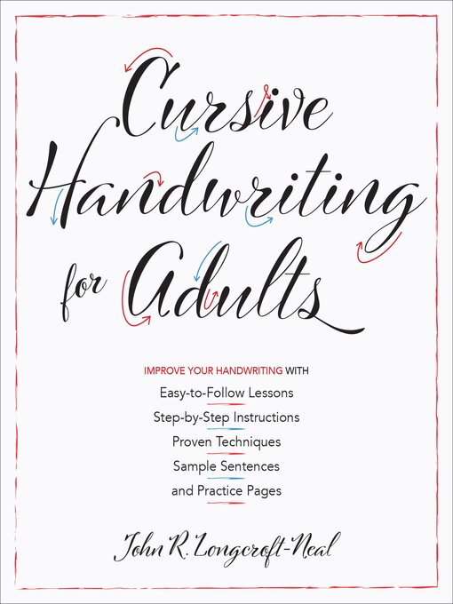 Title details for Cursive Handwriting for Adults by John R. Longcraft-Neal - Available